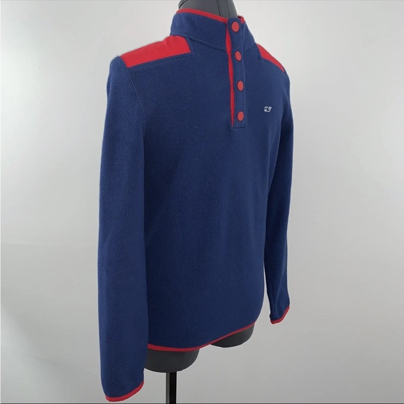 Boy’s Youth XL 18 VINEYARD VINES Snap Fleece Pullover Shep Shirt (slight defect) - Picture 3 of 12